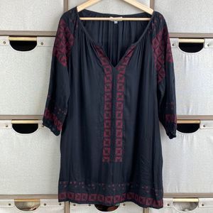 World Market Embroidered Tunic Top M